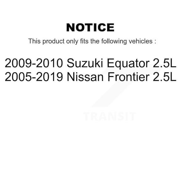 Front Brake Caliper Rotors Semi-Metallic Pad Kit For Nissan Frontier Suzuki Equator 2.5L